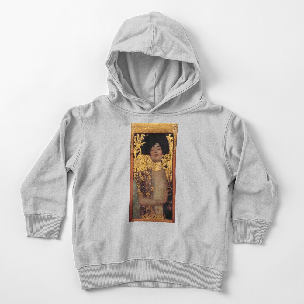 Judith and the Head of Holofernes (also known as Judith I) is an oil painting by Gustav Klimt created in 1901. It depicts the biblical character of Judith Toddler Pullover Hoodie