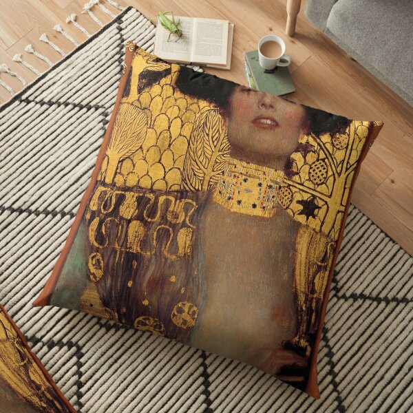 Judith and the Head of Holofernes (also known as Judith I) is an oil painting by Gustav Klimt created in 1901. It depicts the biblical character of Judith Floor Pillow