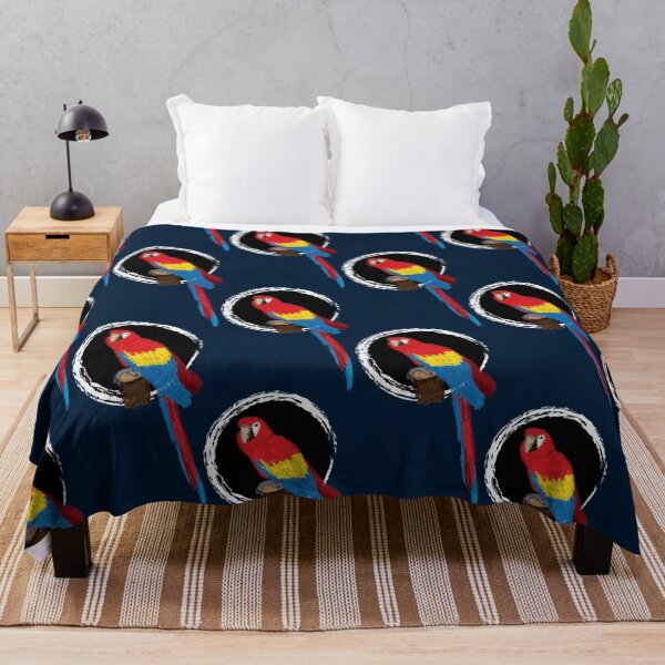 Item preview, Artwork of a Sitting Scarlet Macaw Parrot II designed and sold by JD's Shop.