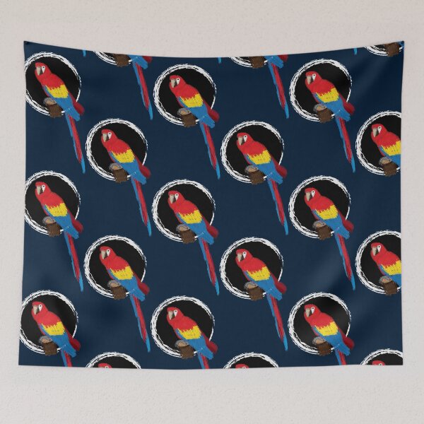 Item preview, Artwork of a Sitting Scarlet Macaw Parrot II designed and sold by JD's Shop.