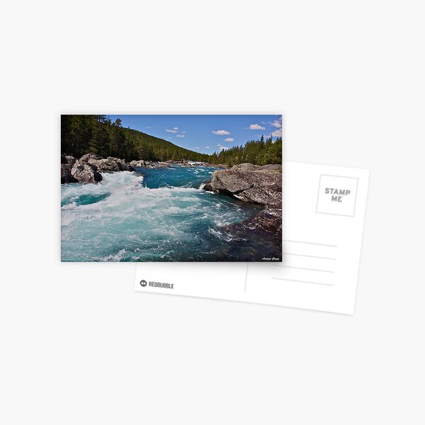 Wunderbares Norwegen. Otta River. Oppland. Brown Sugar Geschichte. Wurde verkauft. Postkarte