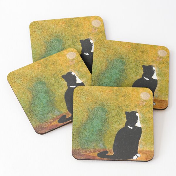 Item preview, A Cat and his Shadow Moon Gazing designed and sold by Maureen Zmak.