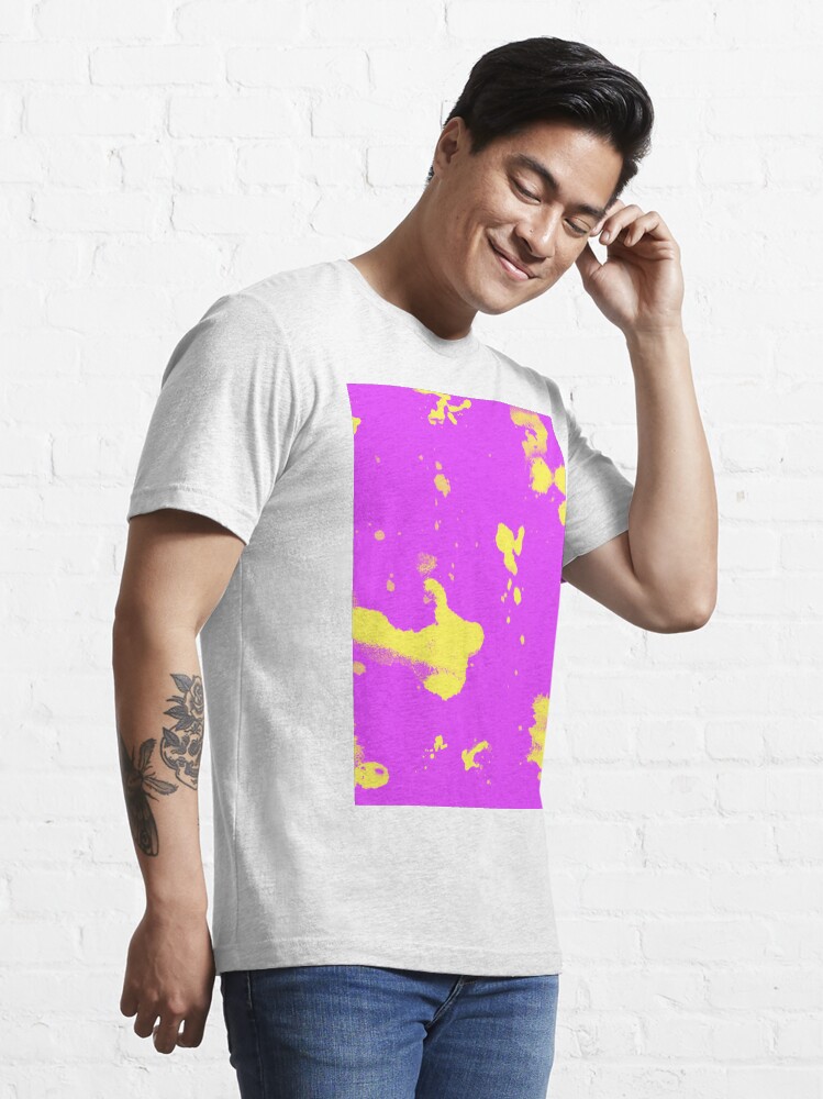 "Purple and Yellow Paint Splatter" Tshirt by JoshTyers Redbubble