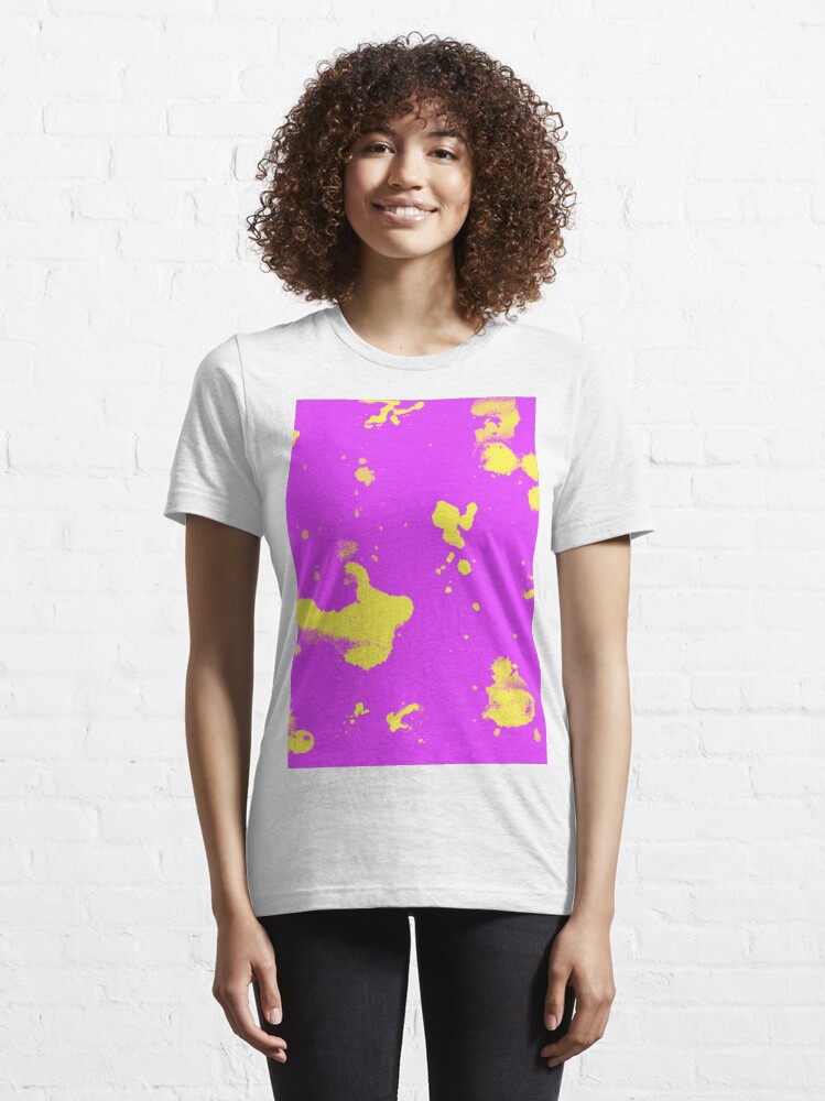 "Purple and Yellow Paint Splatter" Tshirt by JoshTyers Redbubble