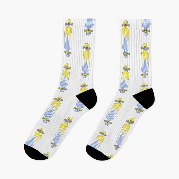Item preview, Longboard Drop Through Yellow Blue designed and sold by Fangpunk.