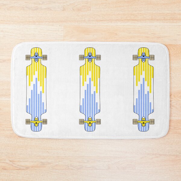 Item preview, Longboard Drop Through Yellow Blue designed and sold by Fangpunk.