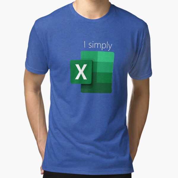 Simplemente Excel Camiseta de tejido mixto