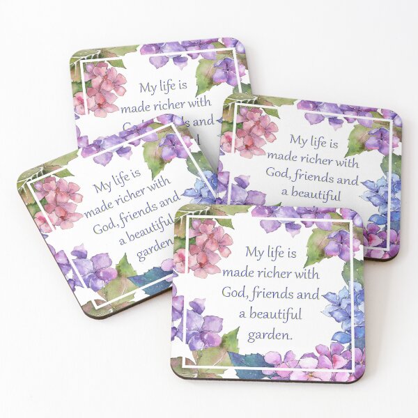Item preview, God, Friends and a Beautiful Garden designed and sold by TheKingdomAttic.
