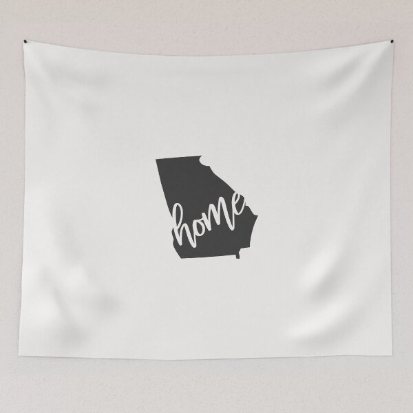 Item preview, Georgia Home State Outline Design, Southern Gift, Homegrown print designed and sold by DNH Threads.