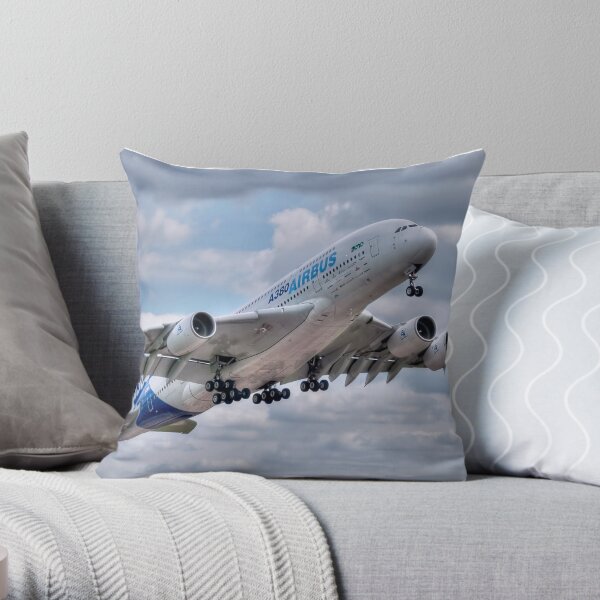 Airbus A380 - Take-Off Throw Pillow