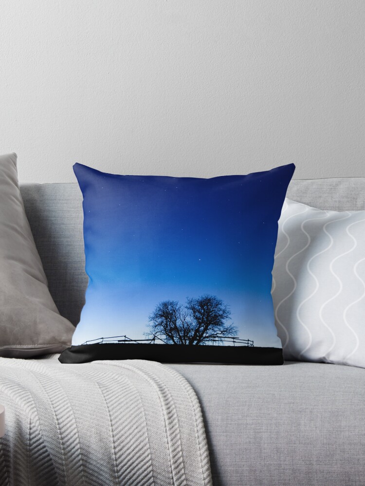 Thumbnail 1 of 3, Throw Pillow, Twilight corral designed and sold by Ståle H. Meyer.