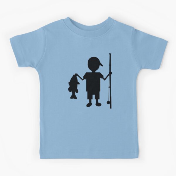 Boy Funny Fishing Kids T-Shirts for Sale