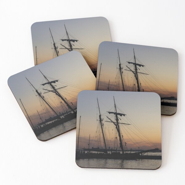 Item preview, Climbing the Rigging - Sailors Silhouettes at the Hudson River Waterfront, New York City designed and sold by Georgia Mizuleva.