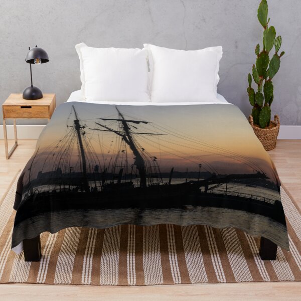 Item preview, Climbing the Rigging - Sailors Silhouettes at the Hudson River Waterfront, New York City designed and sold by Georgia Mizuleva.