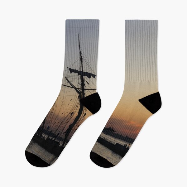 Item preview, Climbing the Rigging - Sailors Silhouettes at the Hudson River Waterfront, New York City designed and sold by Georgia Mizuleva.