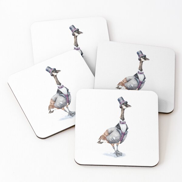 Item preview, Victorian Gentleman Goose in a Top Hat  designed and sold by Goosi Art.