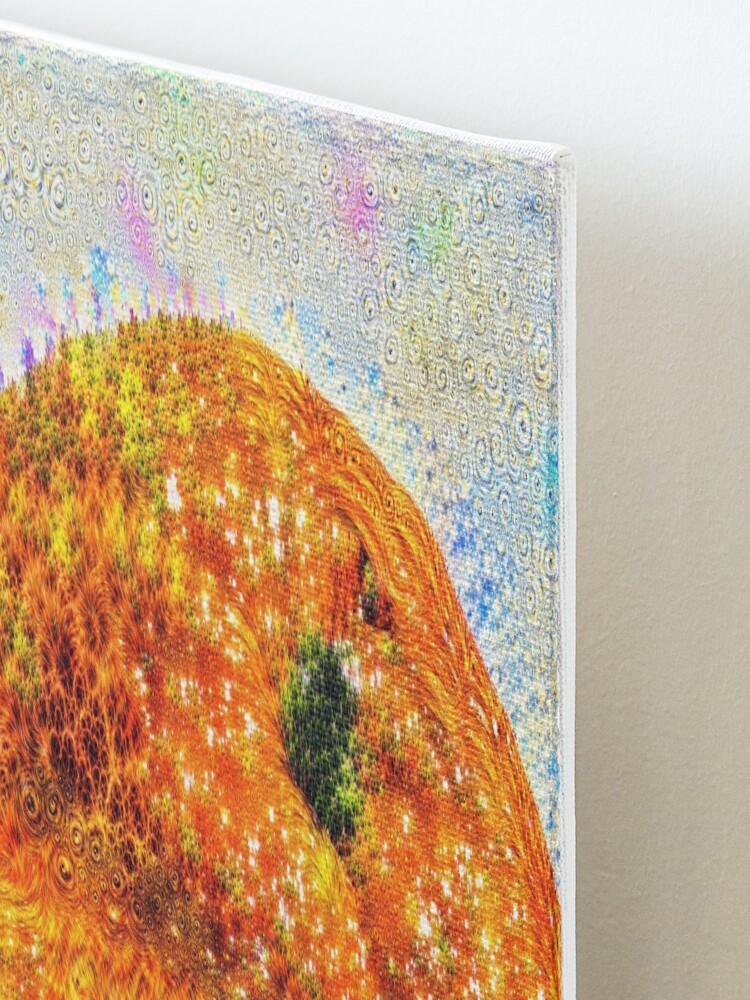 Alternate view of #DeepDreamed Frozen Orange Mounted Print