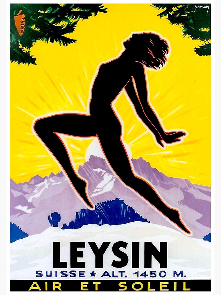 LEYSIN SWITZERLAND; Alpine Resort Area Print