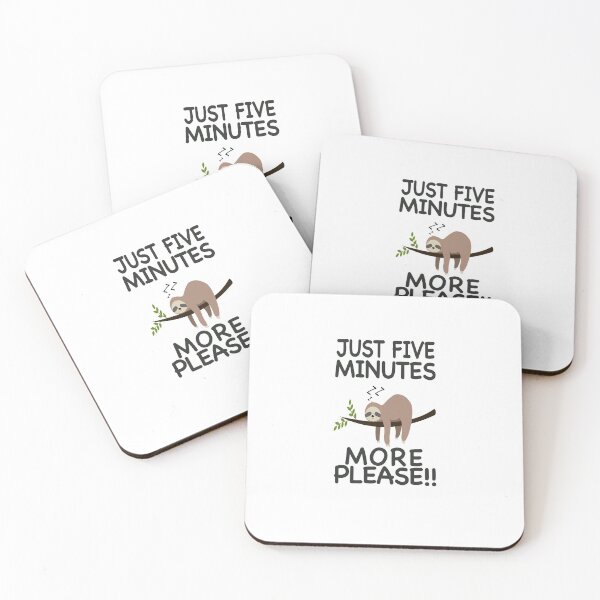 Item preview, just five minutes more please , sloth gifts designed and sold by SiStyle.