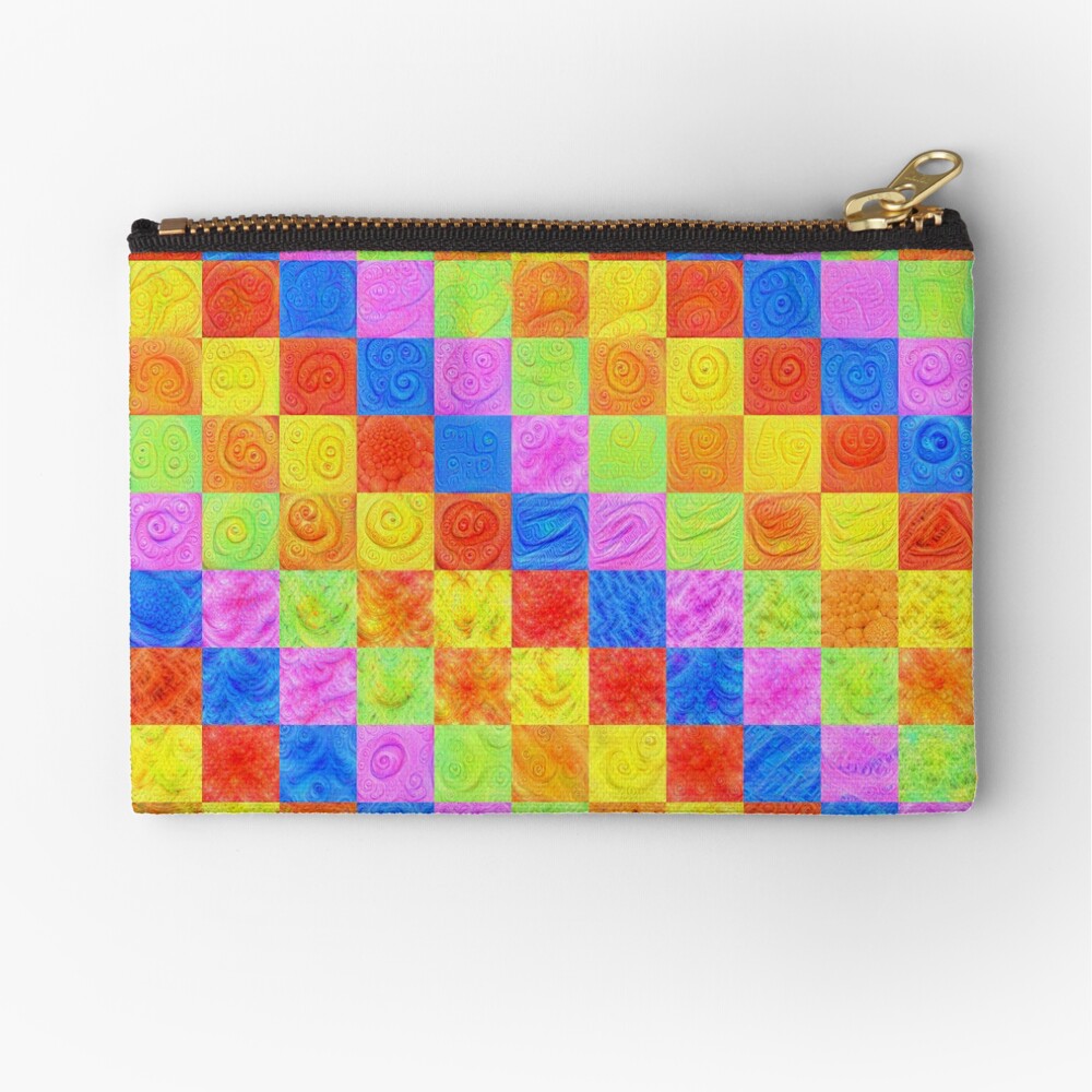 #DeepDream color factures Zipper Pouch