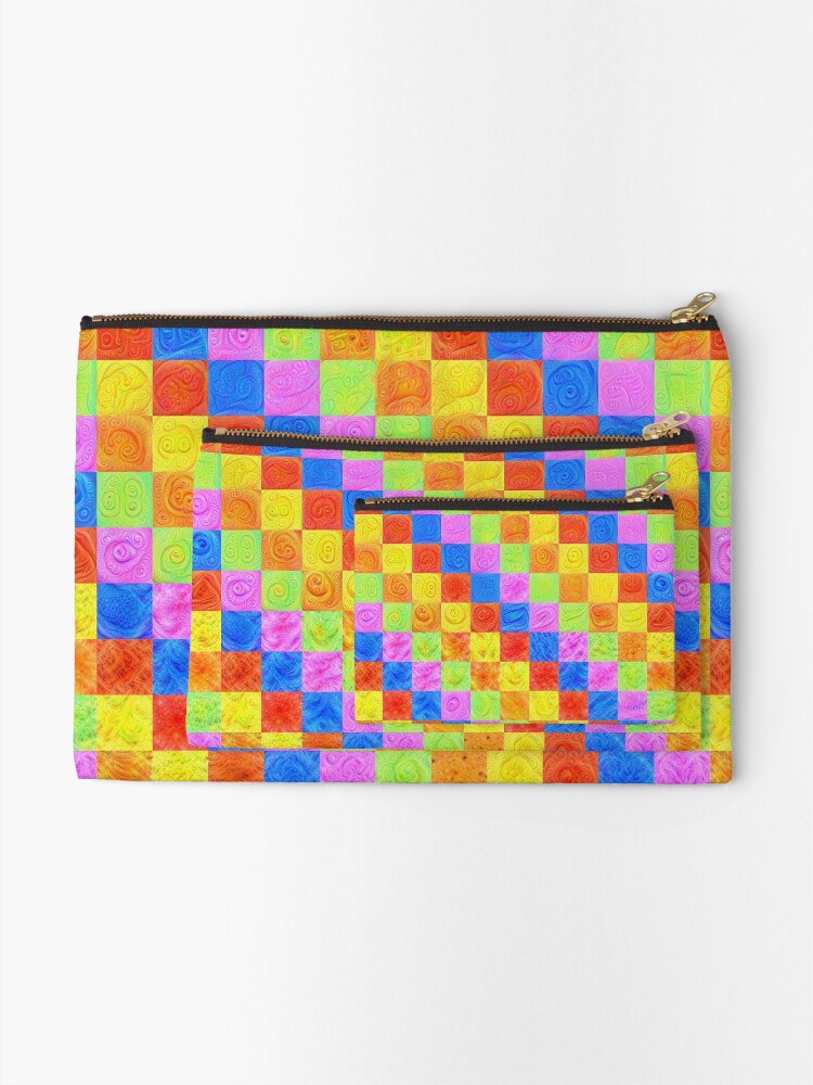 Alternate view of #DeepDream color factures Zipper Pouch