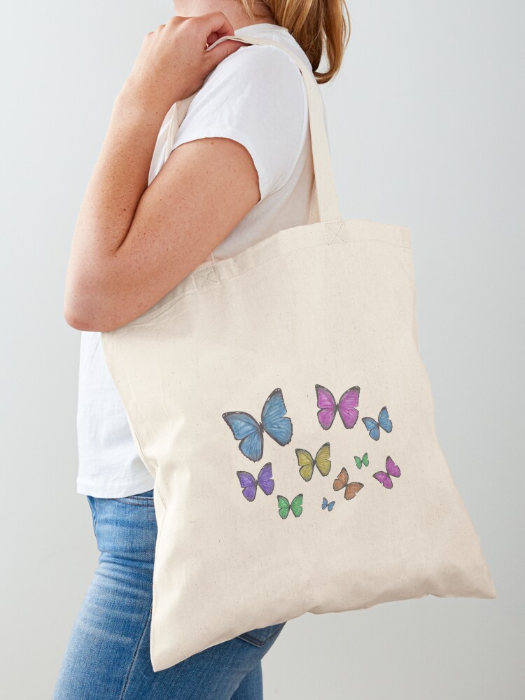 Bolsa de tela «Mariposas pintadas a mano acuarela» de jitkaegressy | Redbubble