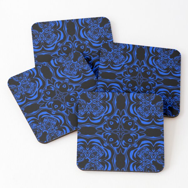 Item preview, Monochrome Blue Mosaic, Pattern 4 designed and sold by Bennydoscope.