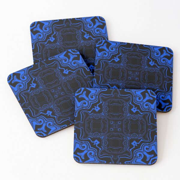 Item preview, Monochrome Blue Mosaic, pattern 5 designed and sold by Bennydoscope.