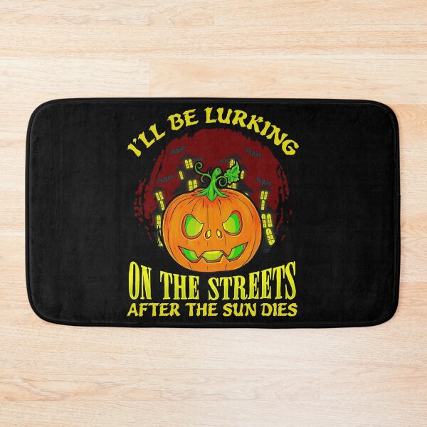 Item preview, Funny Halloween Carved Pumpkin Jack O'Lantern Lurking On The Streets designed and sold by UniQueensShop.