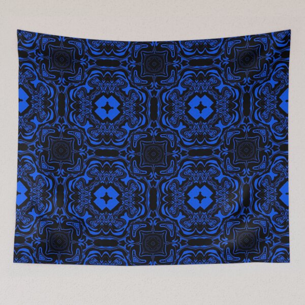 Item preview, Monochrome Blue Mosaic, pattern 7 designed and sold by Bennydoscope.