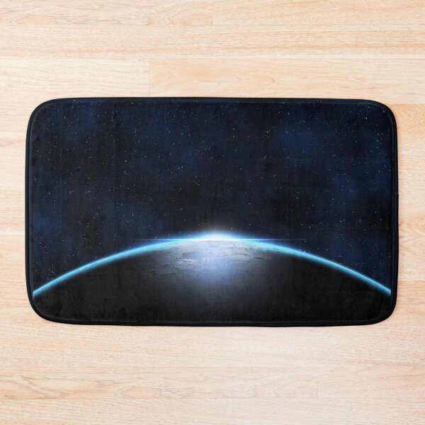 Item preview, Giant blue planet against starry cosmos sky designed and sold by Lukasz Szczepanski.