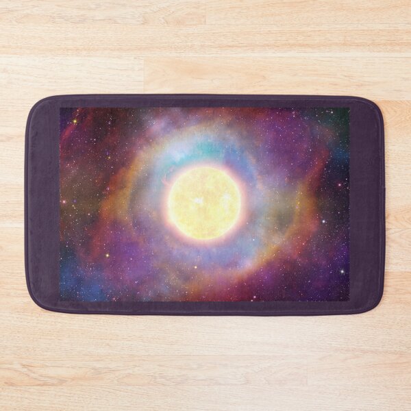Item preview, Bright supernova against colorful nebula cosmos sky designed and sold by Lukasz Szczepanski.