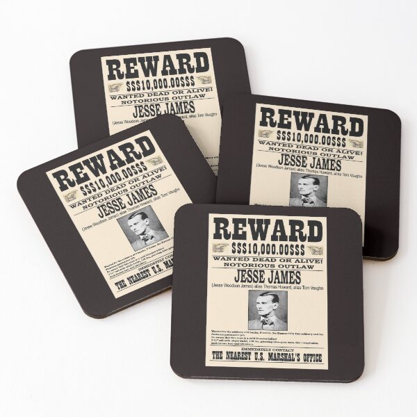 Item preview, JESSE JAMES : Vintage Restored Wanted Poster designed and sold by posterbobs.