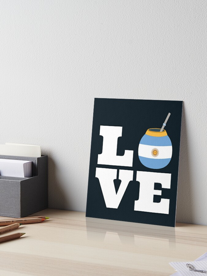 Yerba Mate Argentina flag Photographic Print for Sale by