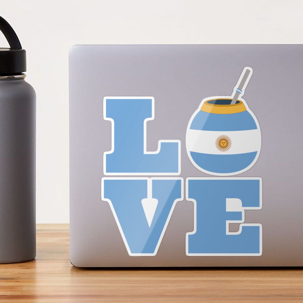 Argentina Mate Emoji Car Decal / Sticker Yerba Mate Argentino 3” Termo  Laptop
