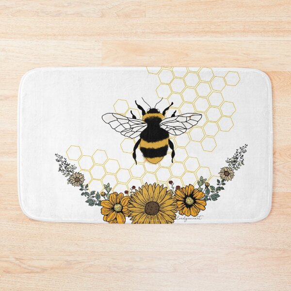 Item preview, Sunflower Bee- Honey Comb Yellow designed and sold by LordGraceArt.