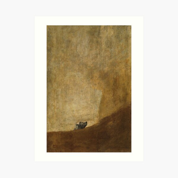 The Dog by Francisco Goya, 1823 Art Print