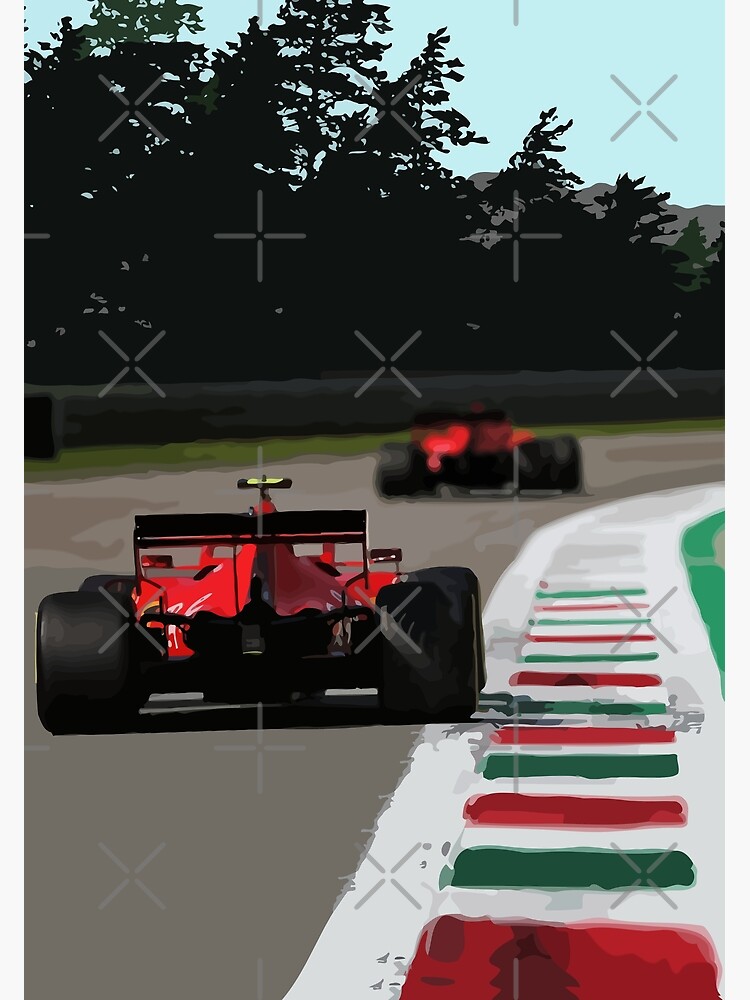 Disover Ferrari 2019 Gran Premio D'Italia - Autodomo Nazionale Di Monza Premium Matte Vertical Poster