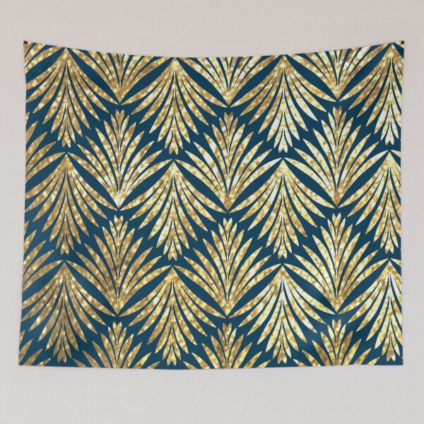 Item preview, Gold Palm Art Deco Style Gatsby designed and sold by Bebichic.