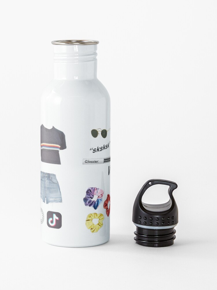 Alternate view of vsco girl starter pack, vsco girl packs Water Bottle
