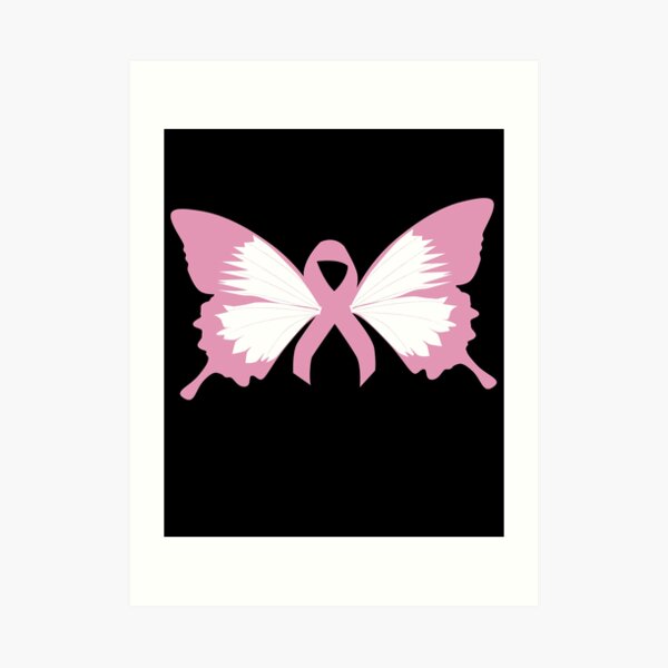 Breast Cancer Awareness Butterfly Digital Art by M Inspiration - Pixels