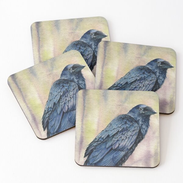 Item preview, Elijah's Helper - Raven Watercolour Painting designed and sold by Debbie Clark.