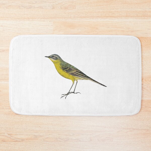 Item preview, Bird Art - western yellow wagtail - Vintage bird print designed and sold by Studio66Designs.