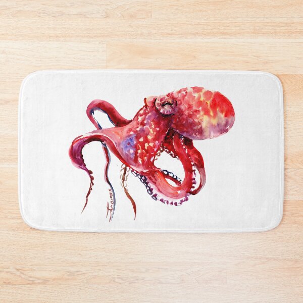 Item preview, Tropical Red Octopus designed and sold by surenart.