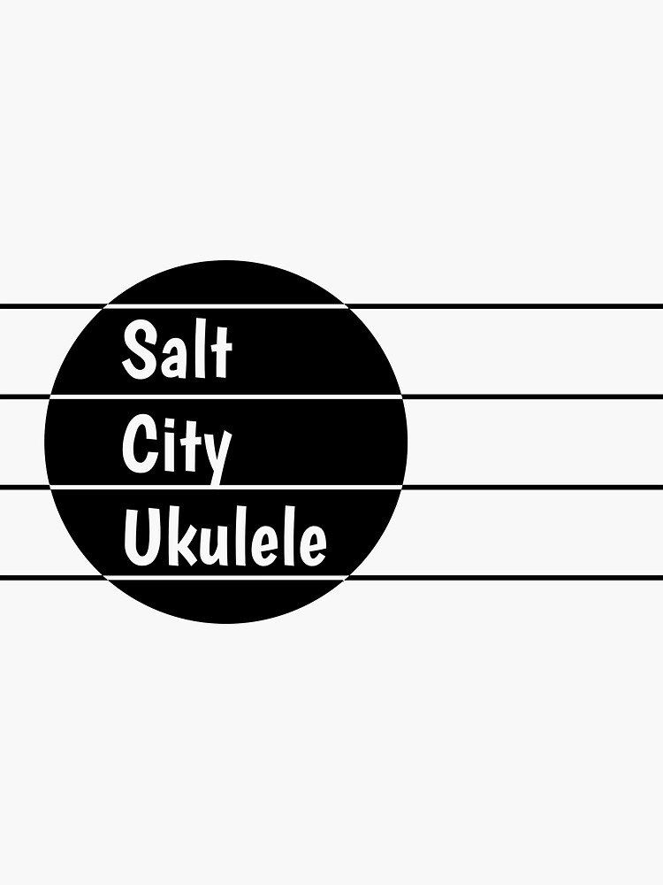 "Salt City Ukulele logo" Sticker for Sale by holmesrichards Redbubble