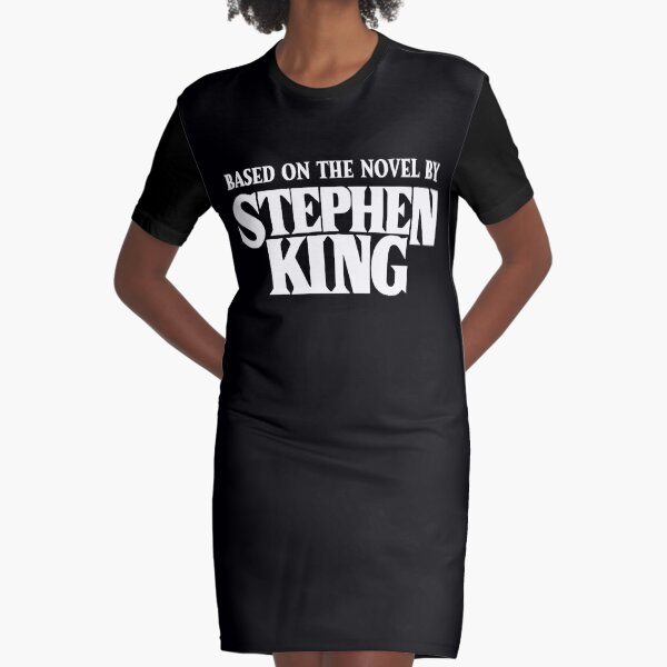 Based on the Novel - White Graphic T-Shirt Dress