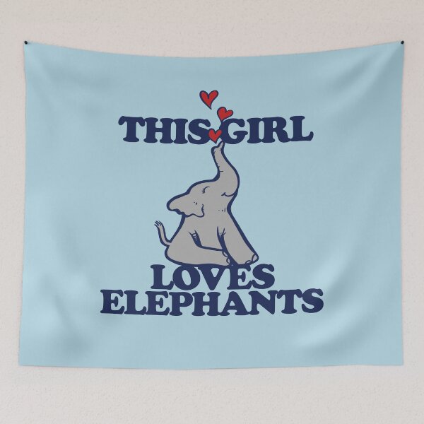Item preview, This girl loves elephants designed and sold by FrictionMaxxing.