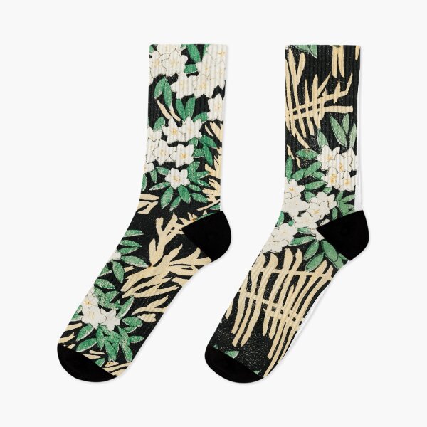 Item preview, Black Floral pattern -  Watanabe Seitei - Japanese art designed and sold by Bebichic.