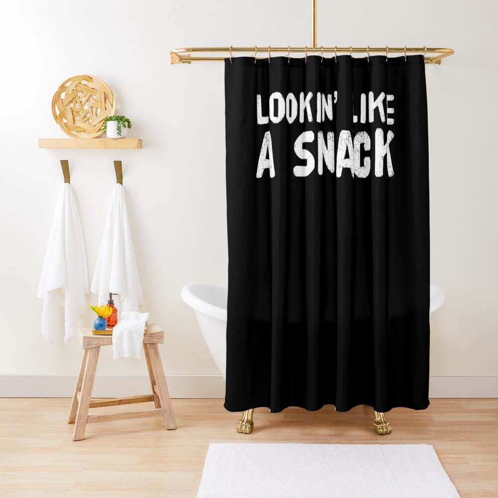 "Looking Like A Snack Gym Funny Sexy Fitness" Shower Curtain for Sale