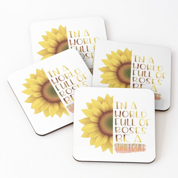 Item preview, World of Roses, Be a Sunflower Quote designed and sold by motivateme.